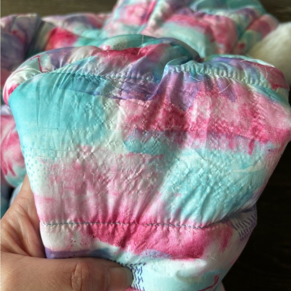 Colorful Puffer Jacket with Hood - Picture 6 of 7